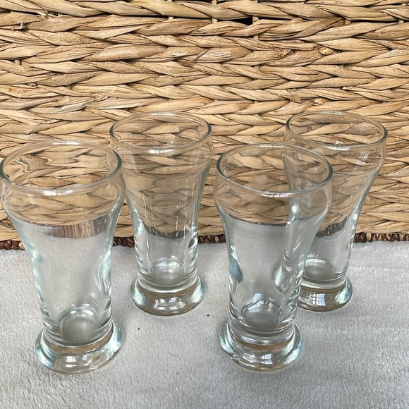 Set of 4 Bar Juice 6 Oz Glasses 1970’s Clear Glass - Picture 4 of 8